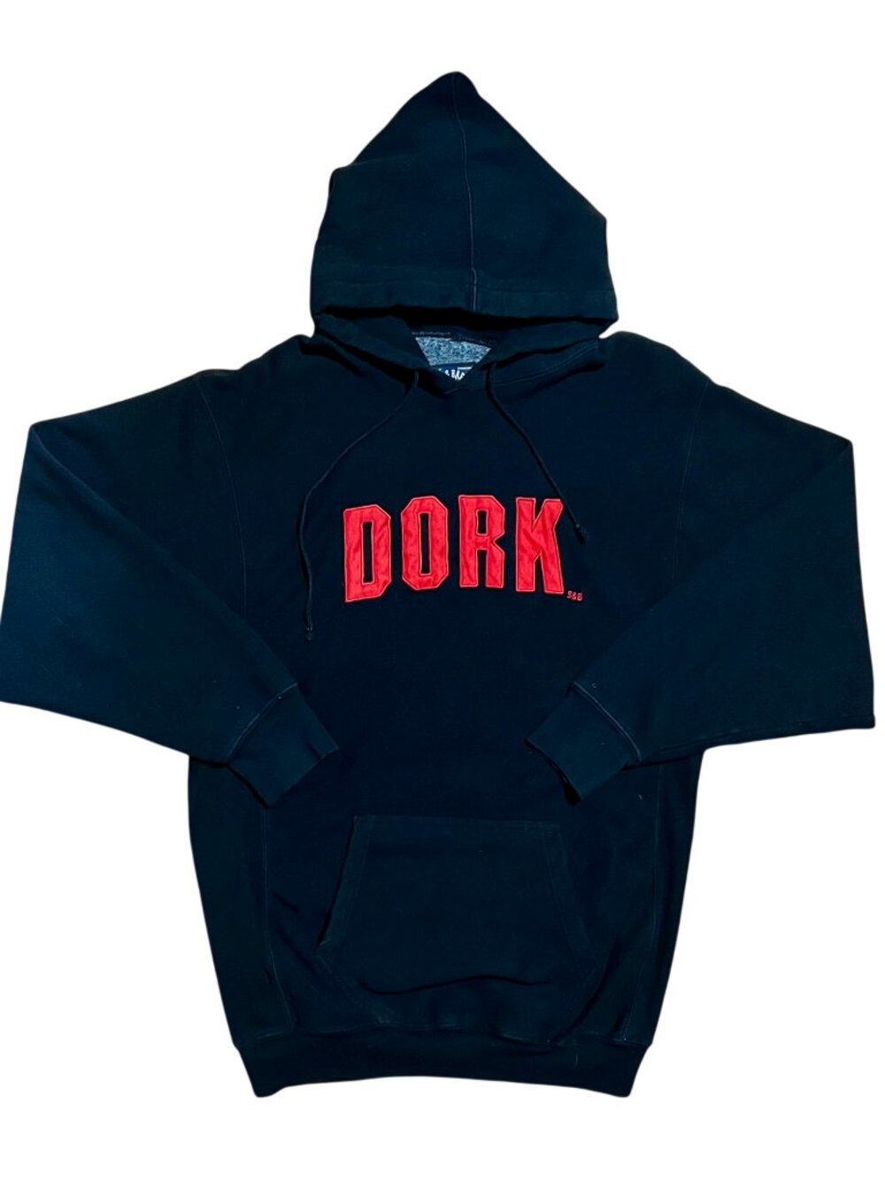 Dork Steve & Barry's Vintage Embroidered Y2K Pullover Hoodie, Men's XL